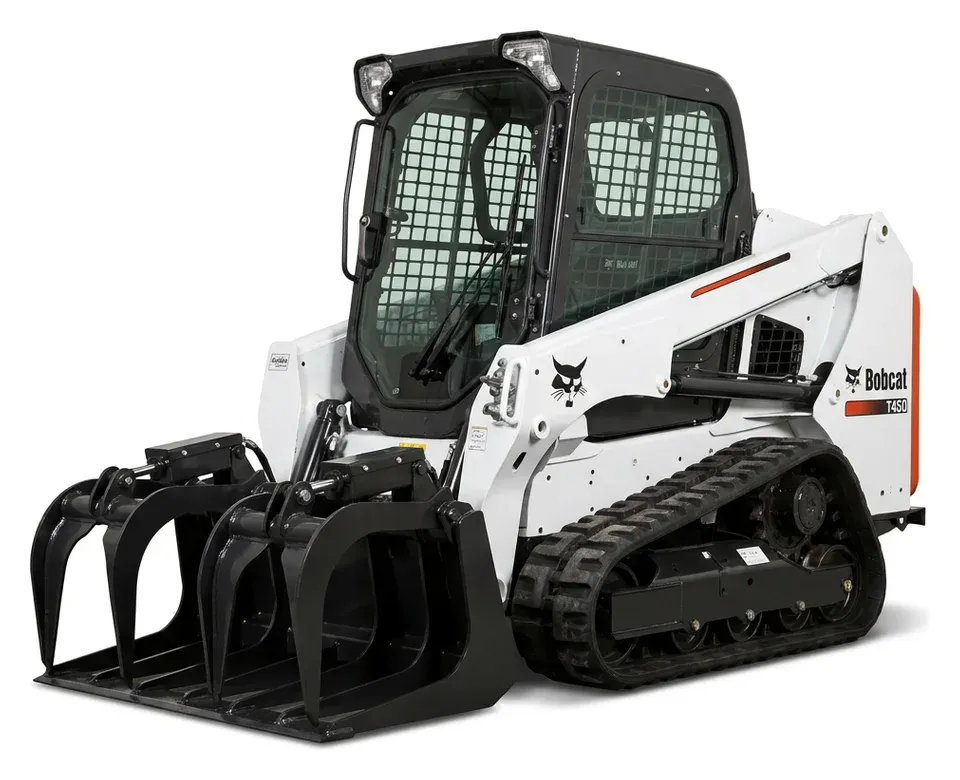 Bobcat T450 Kompakt-Raupenlader mit Greifer, Land.Bau.Werk